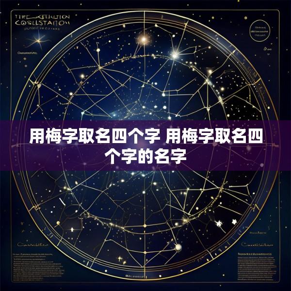 用梅字取名四个字 用梅字取名四个字的名字