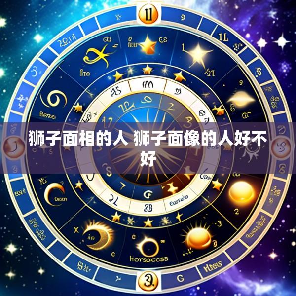 狮子面相的人 狮子面像的人好不好