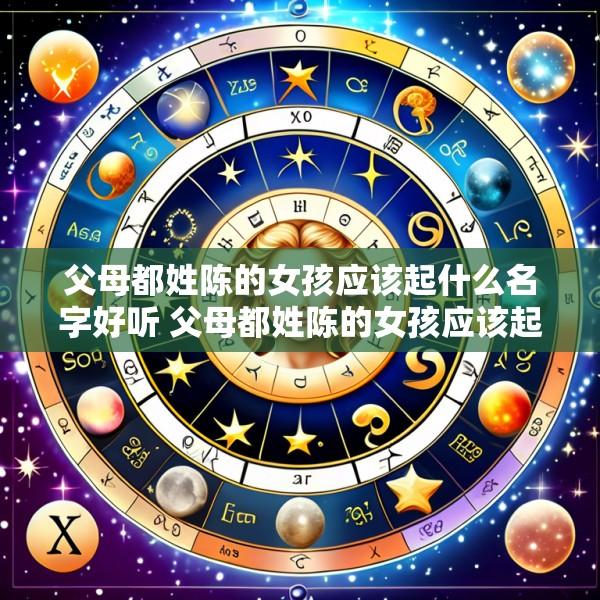 父母都姓陈的女孩应该起什么名字好听 父母都姓陈的女孩应该起什么名字好听2025