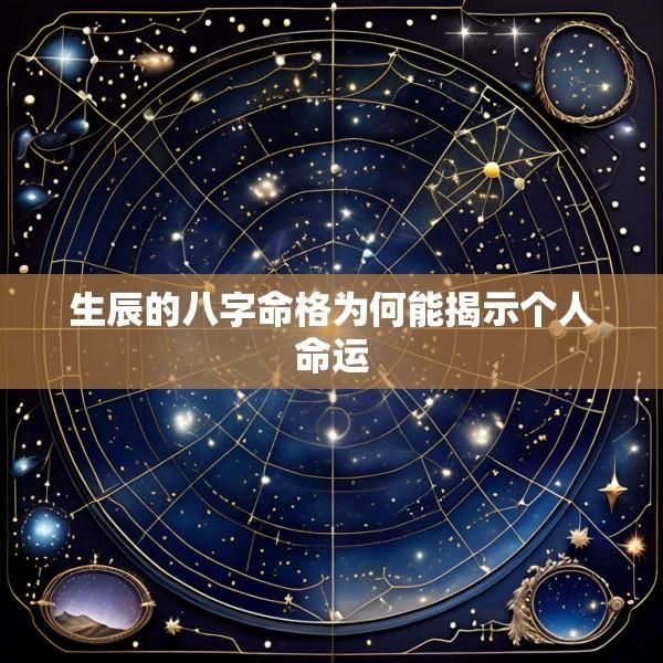 生辰的八字命格为何能揭示个人命运