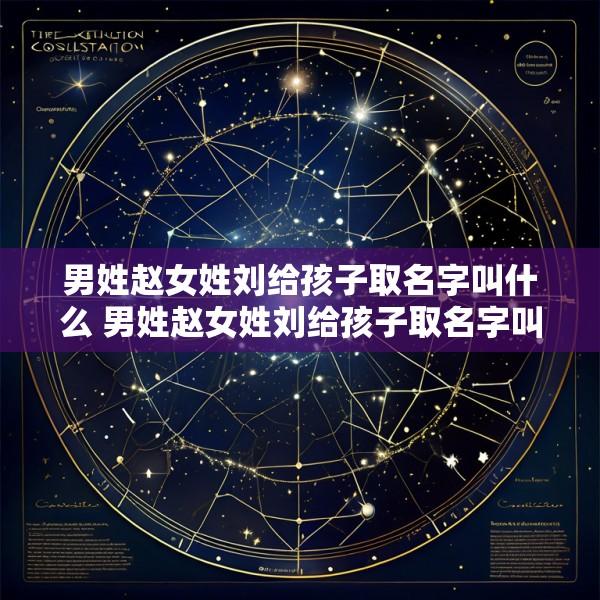 男姓赵女姓刘给孩子取名字叫什么 男姓赵女姓刘给孩子取名字叫什么好听