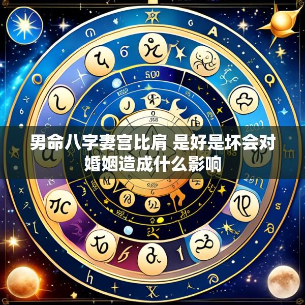 男命八字妻宫比肩 是好是坏会对婚姻造成什么影响