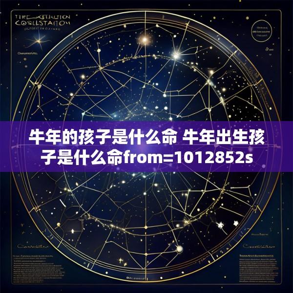 牛年的孩子是什么命 牛年出生孩子是什么命from=1012852s