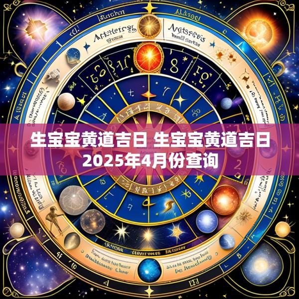 生宝宝黄道吉日 生宝宝黄道吉日2025年4月份查询