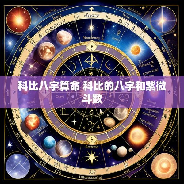 科比八字算命 科比的八字和紫微斗数
