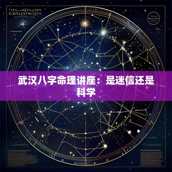 武汉八字命理讲座：是迷信还是科学
