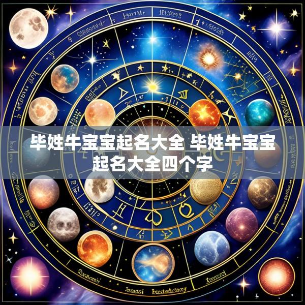 毕姓牛宝宝起名大全 毕姓牛宝宝起名大全四个字