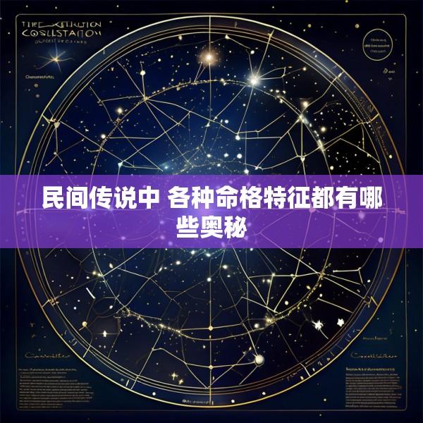 民间传说中 各种命格特征都有哪些奥秘