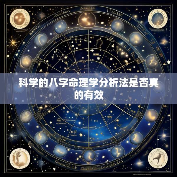 科学的八字命理学分析法是否真的有效