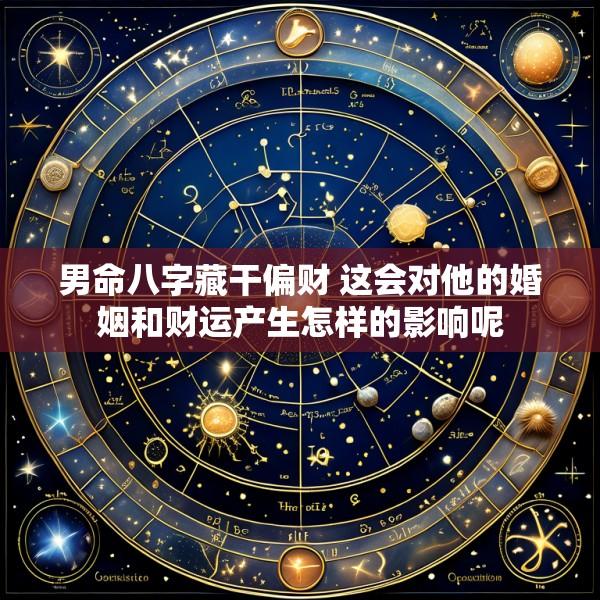 男命八字藏干偏财 这会对他的婚姻和财运产生怎样的影响呢