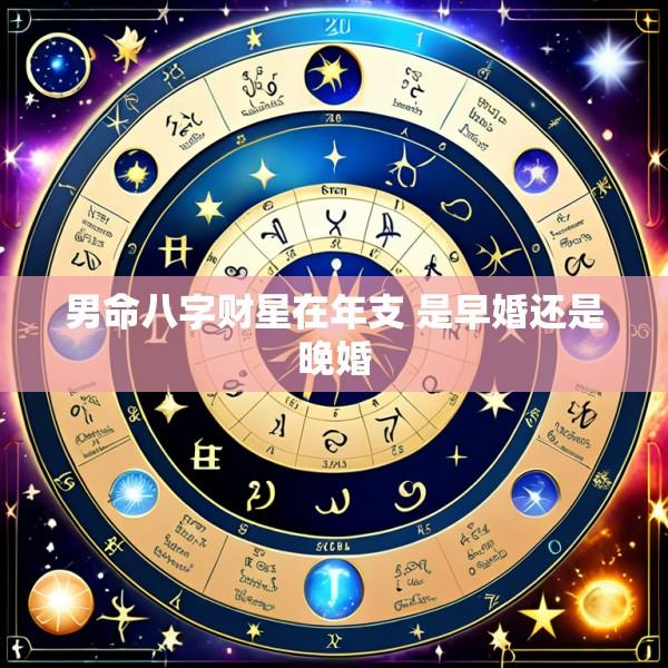 男命八字财星在年支 是早婚还是晚婚