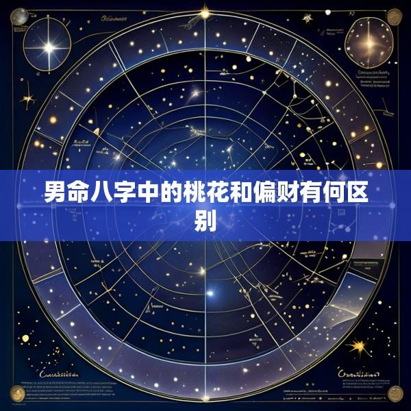 男命八字中的桃花和偏财有何区别