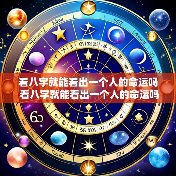 看八字就能看出一个人的命运吗 看八字就能看出一个人的命运吗女生