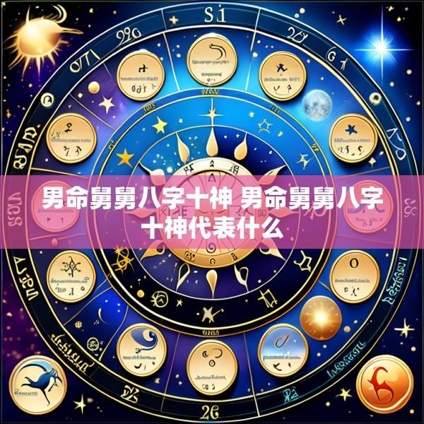 男命舅舅八字十神 男命舅舅八字十神代表什么