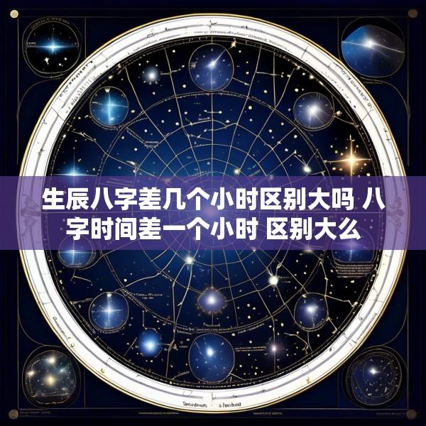 生辰八字差几个小时区别大吗 八字时间差一个小时 区别大么