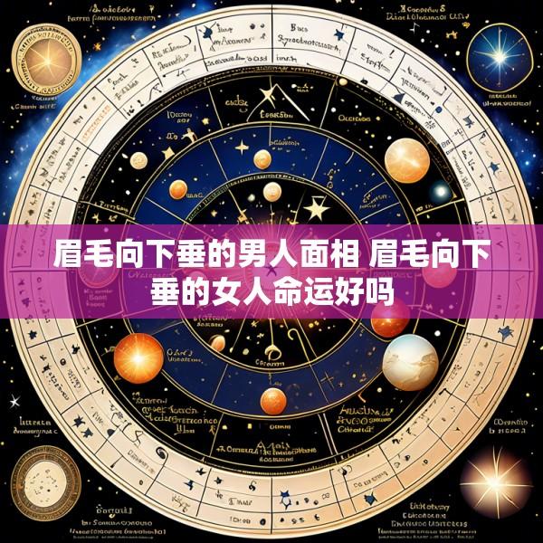 眉毛向下垂的男人面相 眉毛向下垂的女人命运好吗