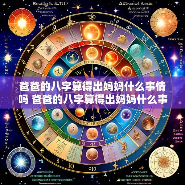 爸爸的八字算得出妈妈什么事情吗 爸爸的八字算得出妈妈什么事情吗怎么看