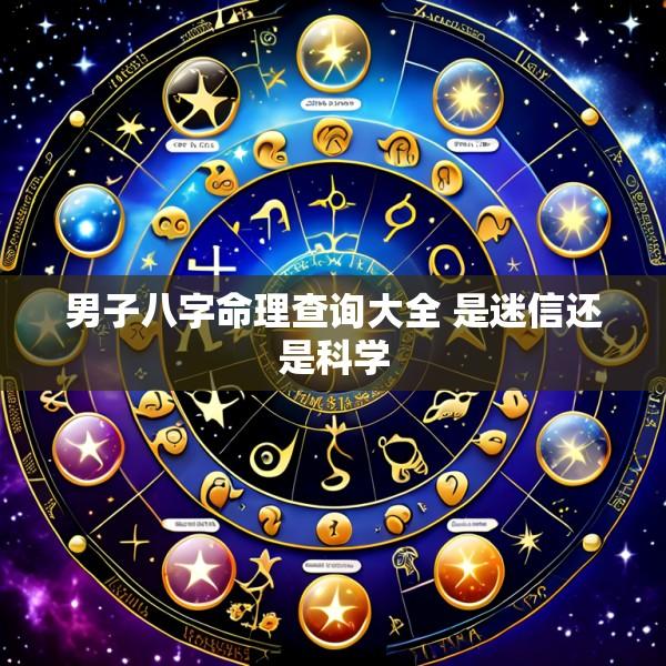 男子八字命理查询大全 是迷信还是科学