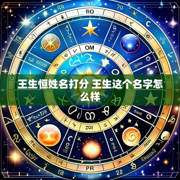 王生恒姓名打分 王生这个名字怎么样