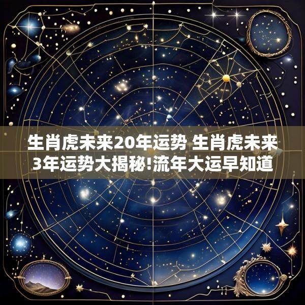 生肖虎未来20年运势 生肖虎未来3年运势大揭秘!流年大运早知道 准!