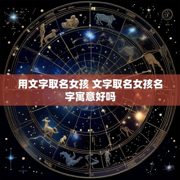 用文字取名女孩 文字取名女孩名字寓意好吗