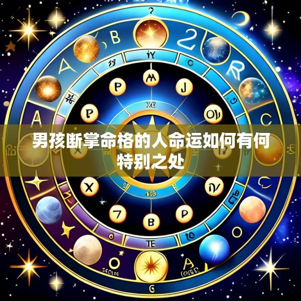 男孩断掌命格的人命运如何有何特别之处