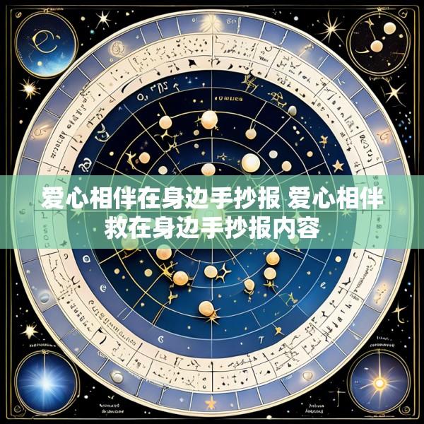 爱心相伴在身边手抄报 爱心相伴救在身边手抄报内容