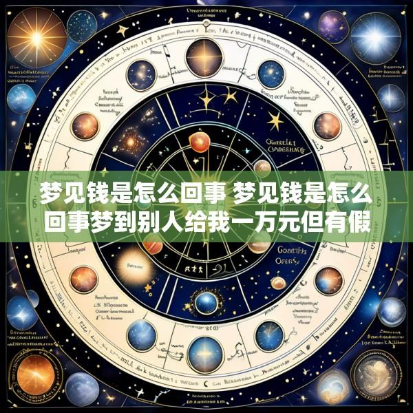 梦见钱是怎么回事 梦见钱是怎么回事梦到别人给我一万元但有假钱怎么回事
