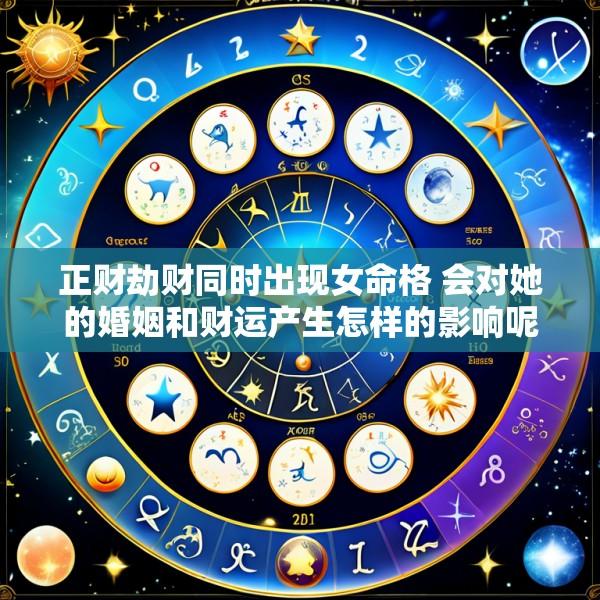 正财劫财同时出现女命格 会对她的婚姻和财运产生怎样的影响呢