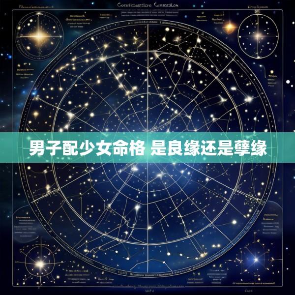 男子配少女命格 是良缘还是孽缘