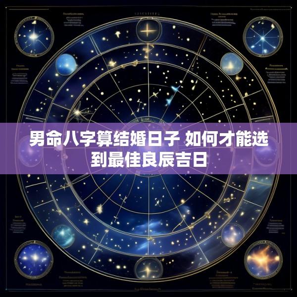 男命八字算结婚日子 如何才能选到最佳良辰吉日