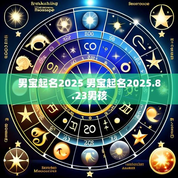 男宝起名2025 男宝起名2025.8.23男孩