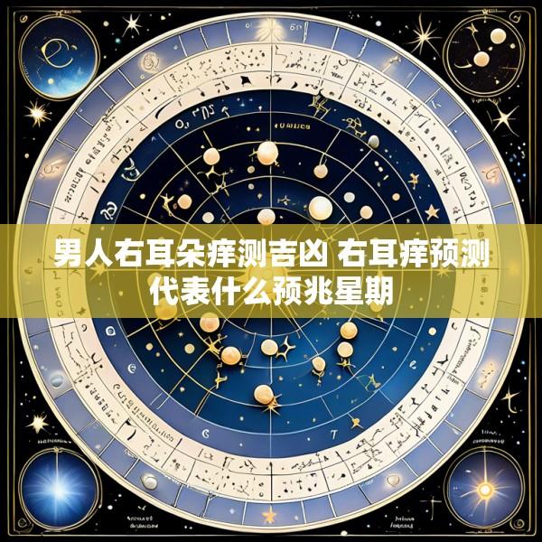 男人右耳朵痒测吉凶 右耳痒预测代表什么预兆星期