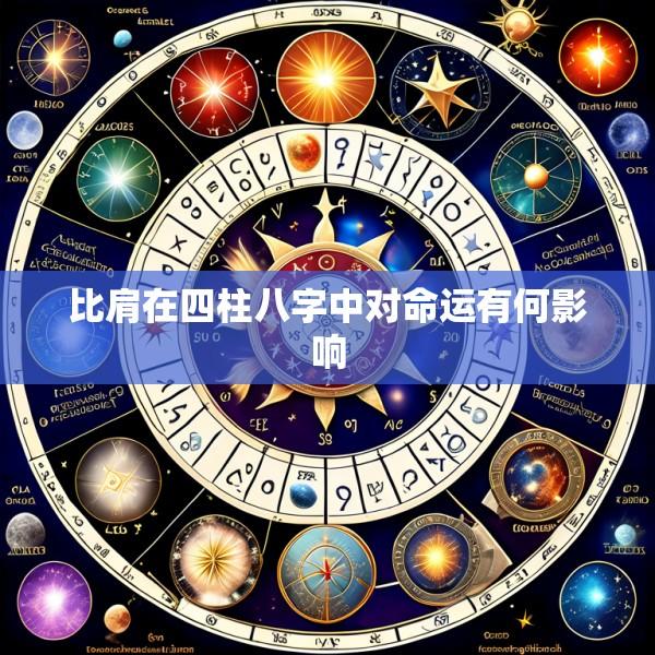 比肩在四柱八字中对命运有何影响
