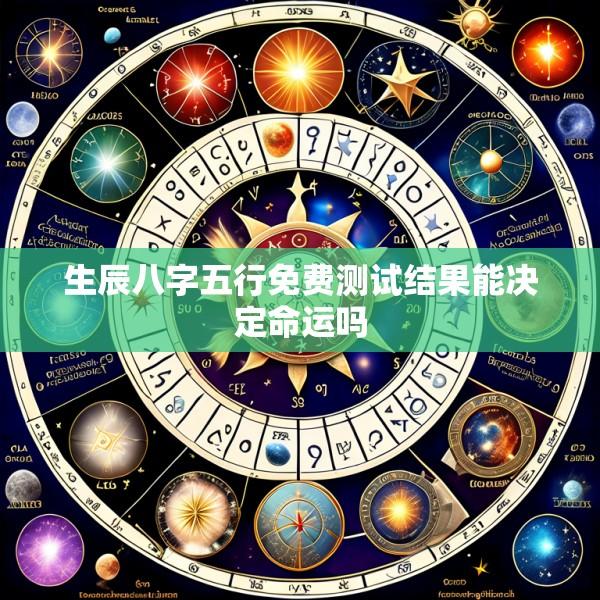 生辰八字五行免费测试结果能决定命运吗