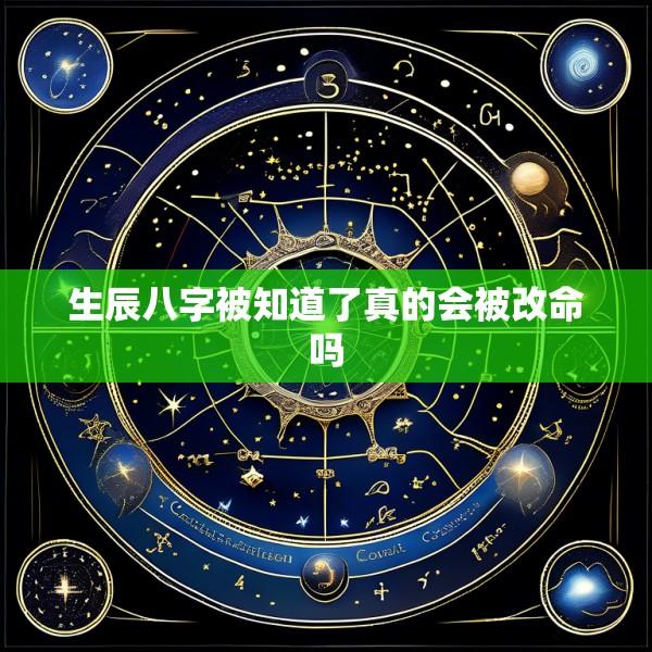 生辰八字被知道了真的会被改命吗