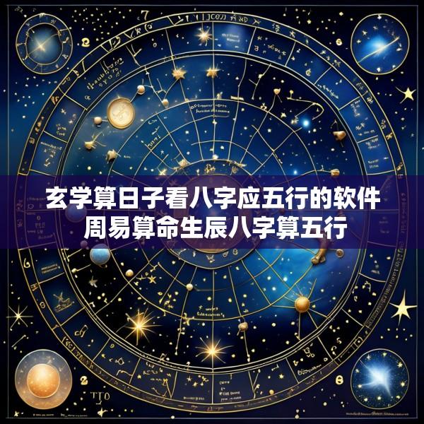 玄学算日子看八字应五行的软件 周易算命生辰八字算五行
