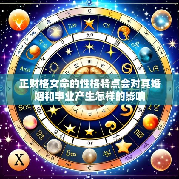 正财格女命的性格特点会对其婚姻和事业产生怎样的影响