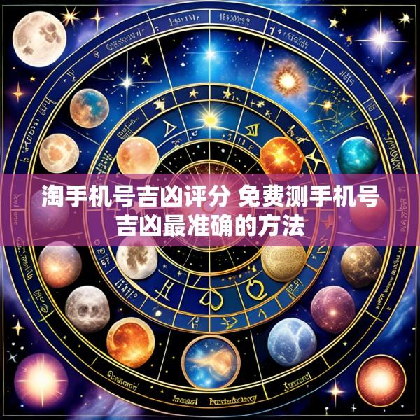 淘手机号吉凶评分 免费测手机号吉凶最准确的方法