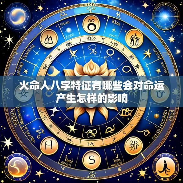 火命人八字特征有哪些会对命运产生怎样的影响