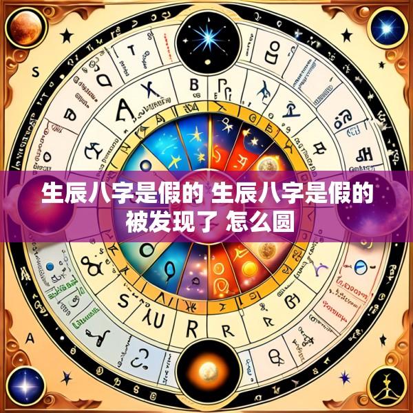 生辰八字是假的 生辰八字是假的 被发现了 怎么圆
