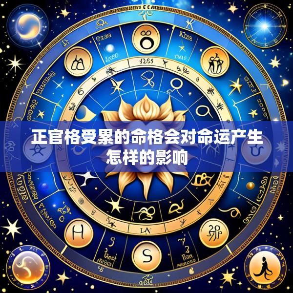 正官格受累的命格会对命运产生怎样的影响