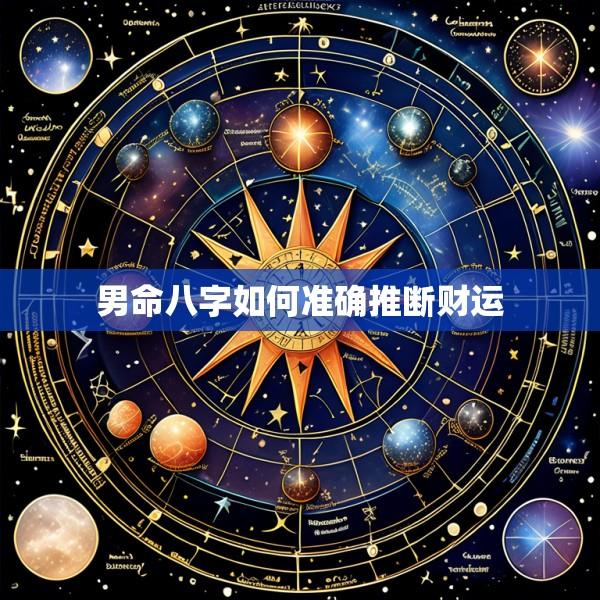 男命八字如何准确推断财运