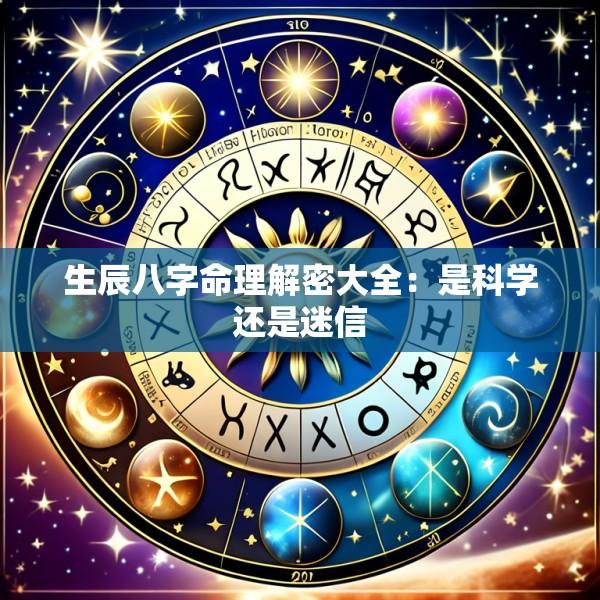 生辰八字命理解密大全：是科学还是迷信
