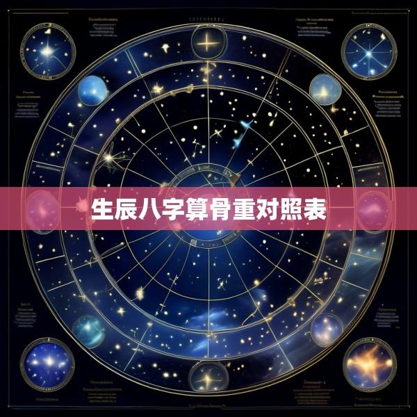 生辰八字算骨重对照表