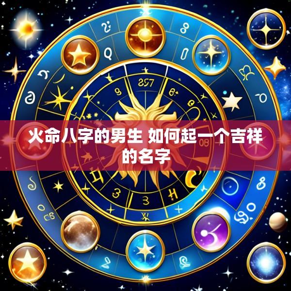 火命八字的男生 如何起一个吉祥的名字