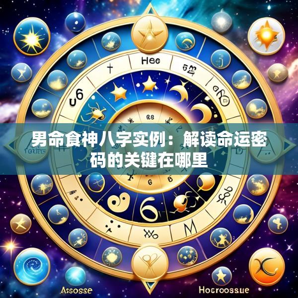 男命食神八字实例：解读命运密码的关键在哪里