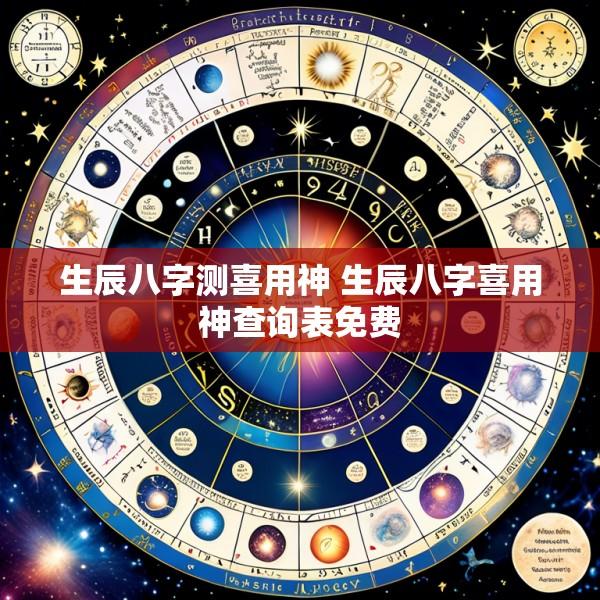 生辰八字测喜用神 生辰八字喜用神查询表免费