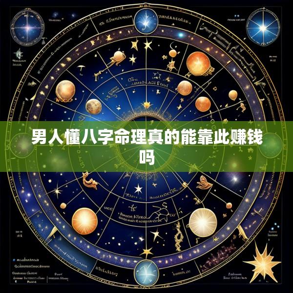 男人懂八字命理真的能靠此赚钱吗