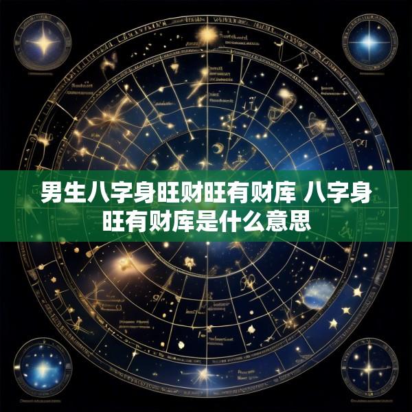 男生八字身旺财旺有财库 八字身旺有财库是什么意思